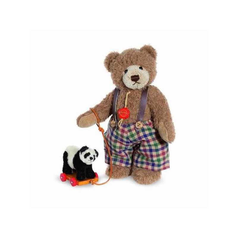 Animaux-Bois-Animaux-Bronzes propose Ours teddy bear sigi with panda 24 cm hermann -17041 9