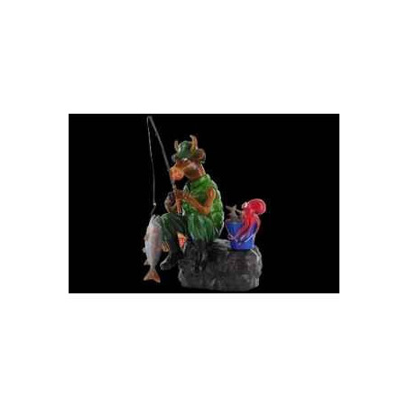 Vache figurine good fishing art in the city -84147