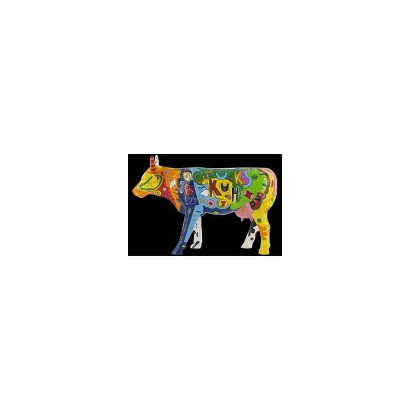 Vache rouge & noir art in the city -80838