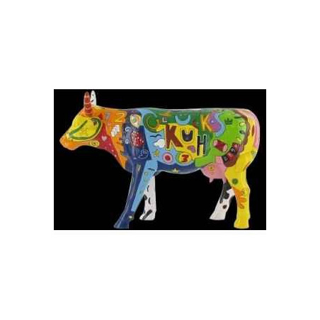 Vache rouge & noir art in the city -80838