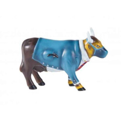 Animaux de la ferme Vache dr. moo d. brown CowParade céramique taille M