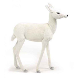 Animaux de la forêt Renne blanc bébé 65cml peluche animalière -5925