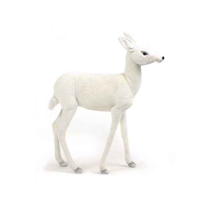 Animaux de la forêt Renne blanc bébé 65cml peluche animalière -5925