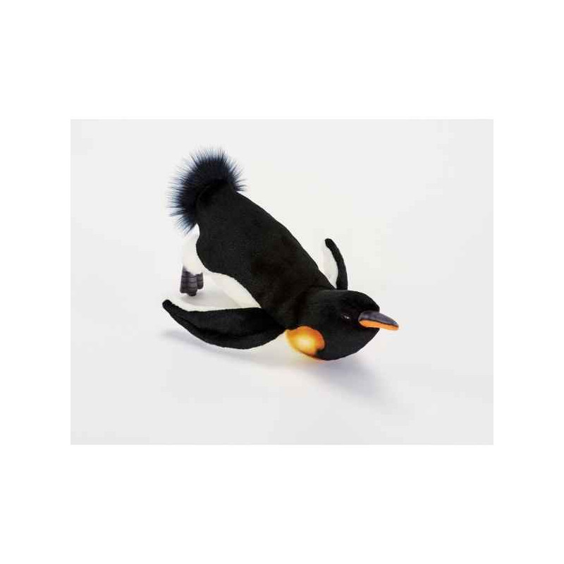 Décoration OiseauxPingouin \"en glissade\" 30cml peluche animalière -5756 Anima