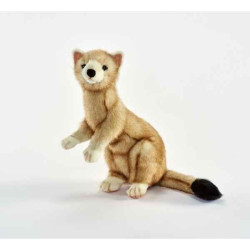 Animaux de la forêt Hermine beige 28cm peluche animalière -5729