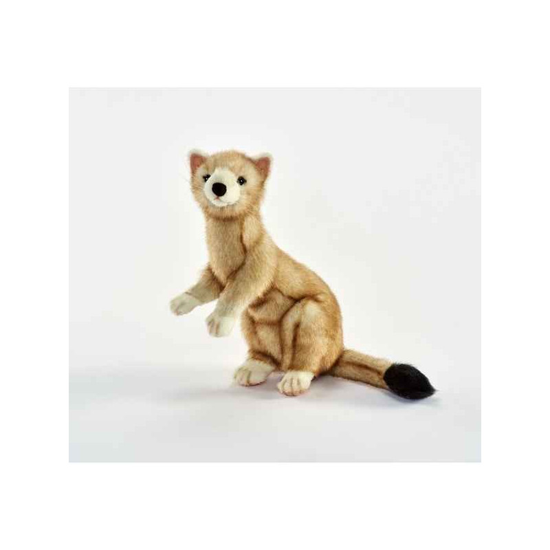 Animaux de la forêt Hermine beige 28cm peluche animalière -5729