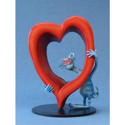 Animaux-Bois-Animaux-Bronzes.com propose Chat Tony Fernandes Missing You Lots -TF04