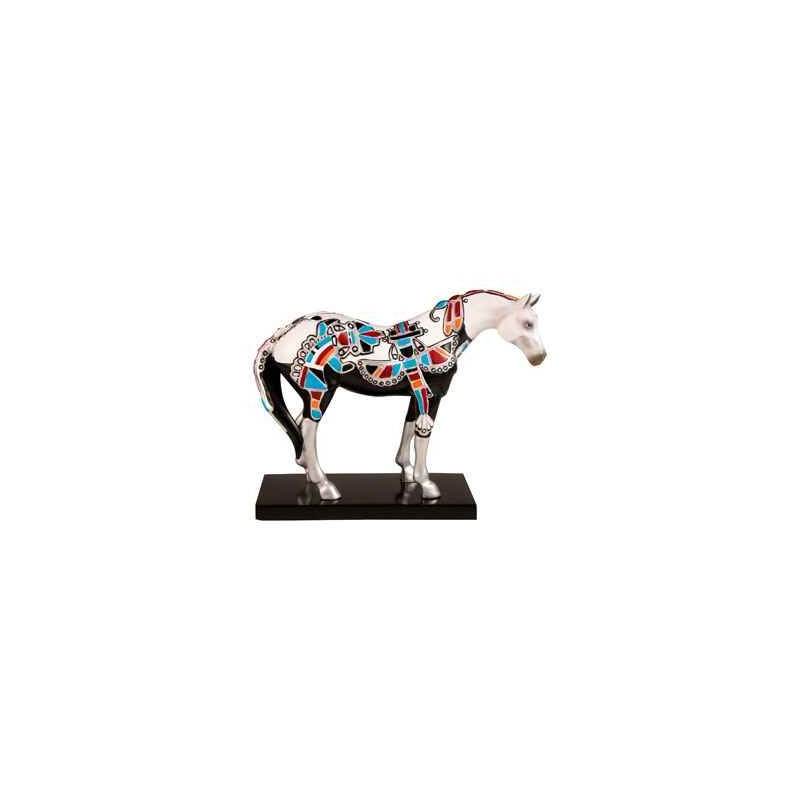 Décors Animaux en Bronze Cheval Painted Ponies Zuni Silver -PO12303