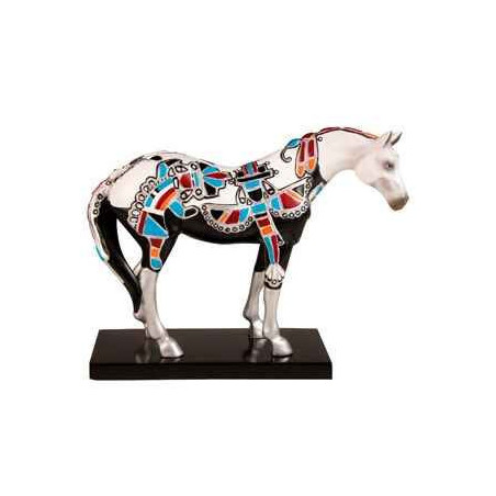Décors Animaux en Bronze Cheval Painted Ponies Zuni Silver -PO12303