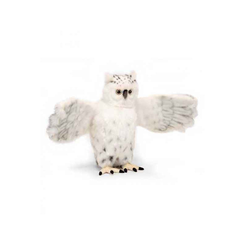 Décoration OiseauxChouette blanche (aile ouverte) 60cml peluche animalière -6398 Anima