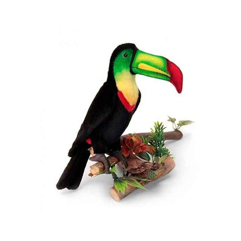 Décoration OiseauxToucan 22cmh peluche animalière -6408 Anima