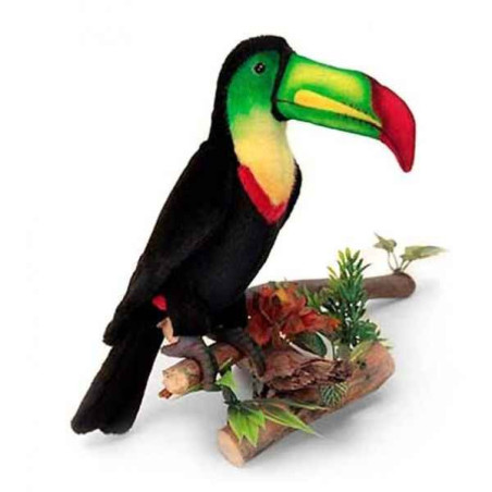 Décoration OiseauxToucan 22cmh peluche animalière -6408 Anima