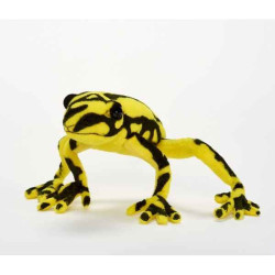 Animaux marins Grenouille jaune/noire 17cml peluche animalière -6039