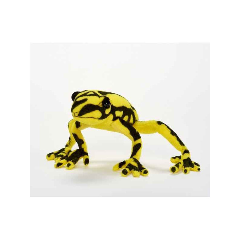Animaux marins Grenouille jaune/noire 17cml peluche animalière -6039