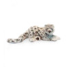 Félin Léopard des neiges couché 50cml peluche animalière -6516