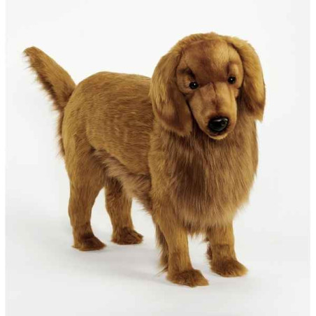 Animaux-Bois-Animaux-Bronzes propose Chien Golden retriever stool 100cml peluche animalière -6346