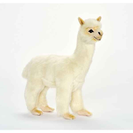 Animaux sauvage Lama blanc 35cmh/30cml peluche animalière -6024