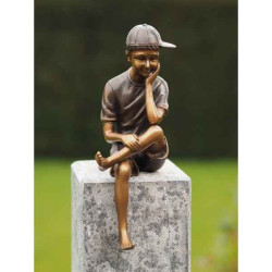 Décoration Statuette bronze personnage Sculpture en bronze  -an1249br-b