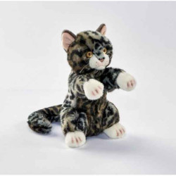 Félin Chat tigré dressé 23cmh peluche animalière -1953