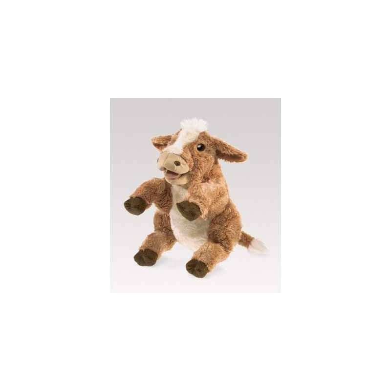 Animaux de la ferme Vache marron marionnette 