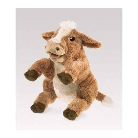 Animaux de la ferme Vache marron marionnette 