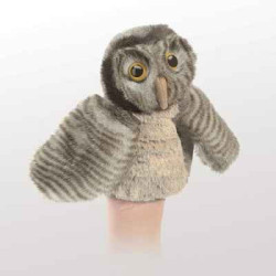 Animaux de la forêt Petite chouette marionnette 