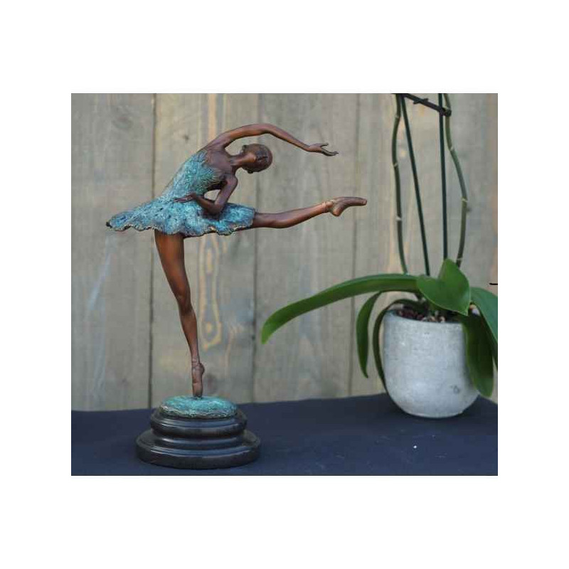Décoration Statuette bronze personnage Ballerine 32 cm bronze -AN1202BR-V