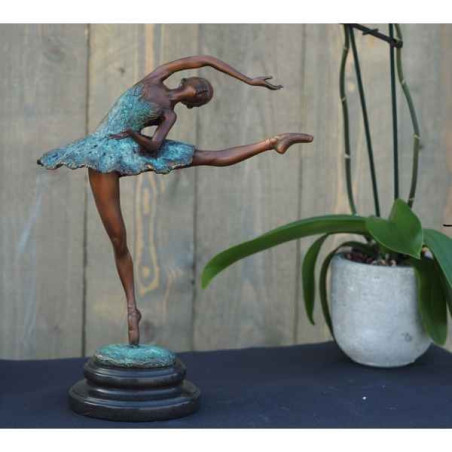 Décoration Statuette bronze personnage Ballerine 32 cm bronze -AN1202BR-V