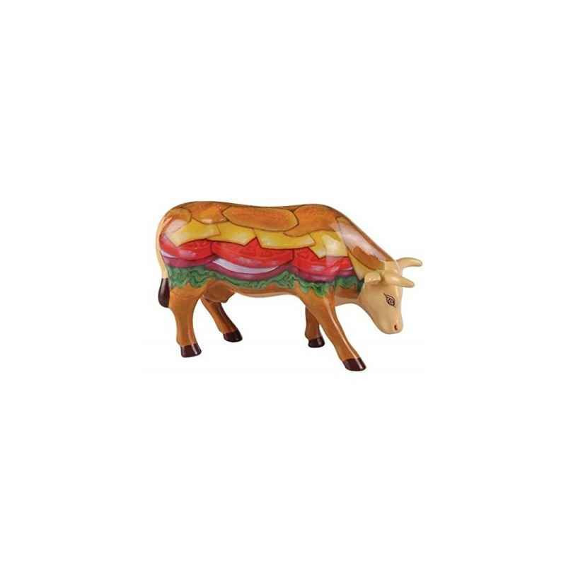 Animaux de la ferme Vache moovin veggie burger CowParade céramique taille M