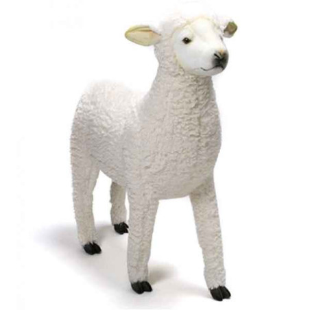 Animaux de la ferme Agneau 70cmh/80cml (avec assise) peluche animalière -6338