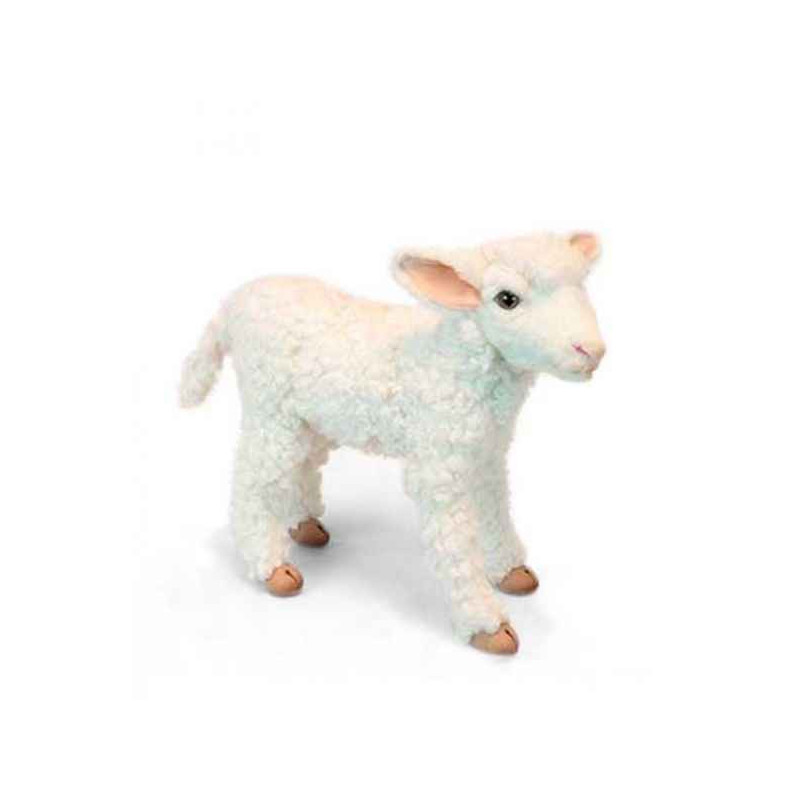 Animaux de la ferme Agneau blanc 4 pattes 28cml peluche animalière -6562