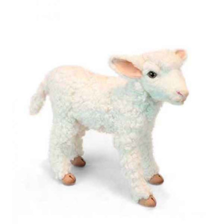 Animaux de la ferme Agneau blanc 4 pattes 28cml peluche animalière -6562