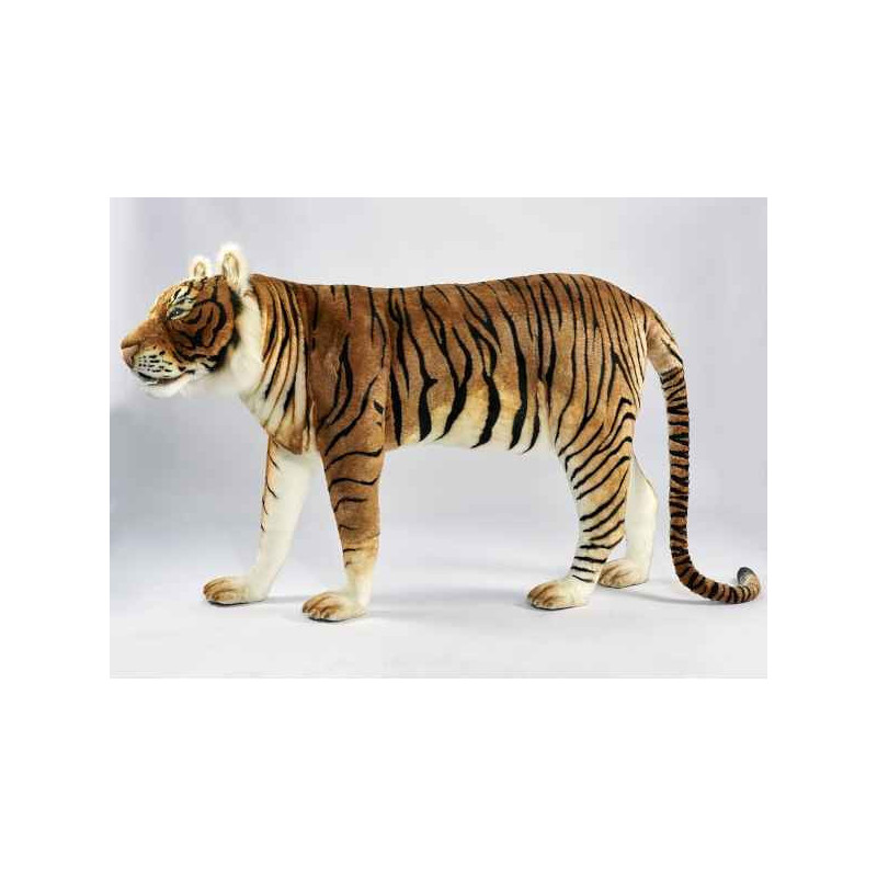 Félin Tigre 4 pattes jacquard 185cml peluche animalière -6591