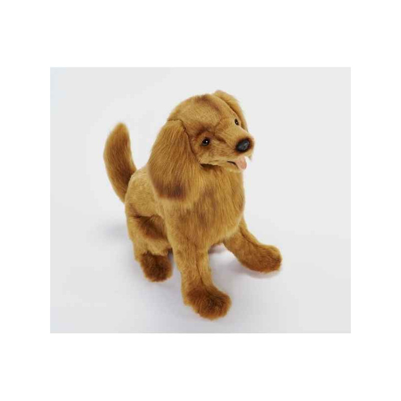 Animaux-Bois-Animaux-Bronzes propose Chien Golden retriever brun 28cmh peluche animalière -6184