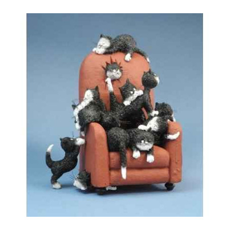 Figurine chat garde -moi une place Dubout  -DUB68