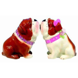 Animaux-Bois-Animaux-Bronzes propose bulldogs Sel et Poivre -MW93414