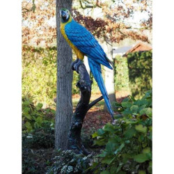 Perroquet sur tronc d'arbre Thermobrass -B1147