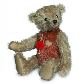 Ours teddy bear vintage beige -rouge 30 cm Hermann  -16628 3
