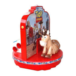 Décoration animaux Automate décors de Noël 2 Ours Polaires sur paquet cadeau petit modèle -OU1A