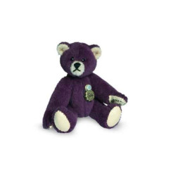 Animaux-Bois-Animaux-Bronzes propose Mini ours teddy bear aubergine 6 cm Hermann -15407 5