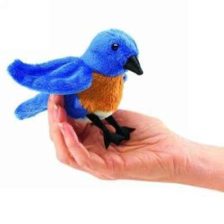 Décoration OiseauxOiseau bleue marionnette à doigts  Folkmanis