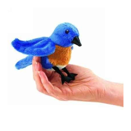 Décoration OiseauxOiseau bleue marionnette à doigts  Folkmanis