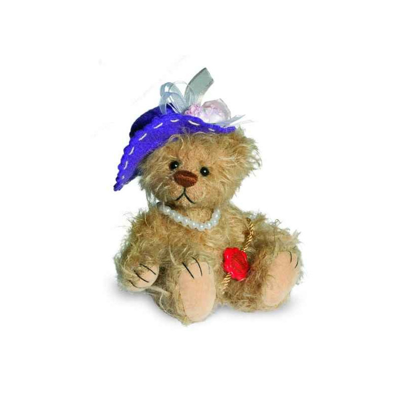 Animaux-Bois-Animaux-Bronzes propose Mini ours teddy bear beatrice 14 cm chapeau Hermann -15087 9