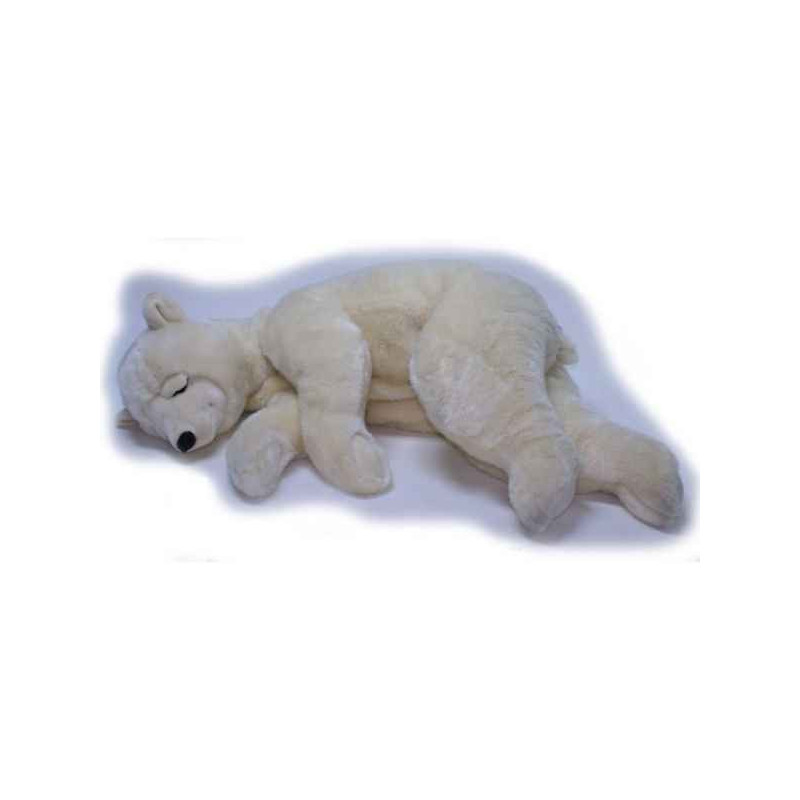 Animaux-Bois-Animaux-Bronzes propose Ours dormeur crème 75cm peluche animalière -5030