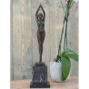 Décoration Statuette bronze personnage Femme art deco 48 cm bronze -AN1209BR-B