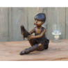 Décoration Statuette bronze personnage Ballerine assise bronze -AN1163BR-B