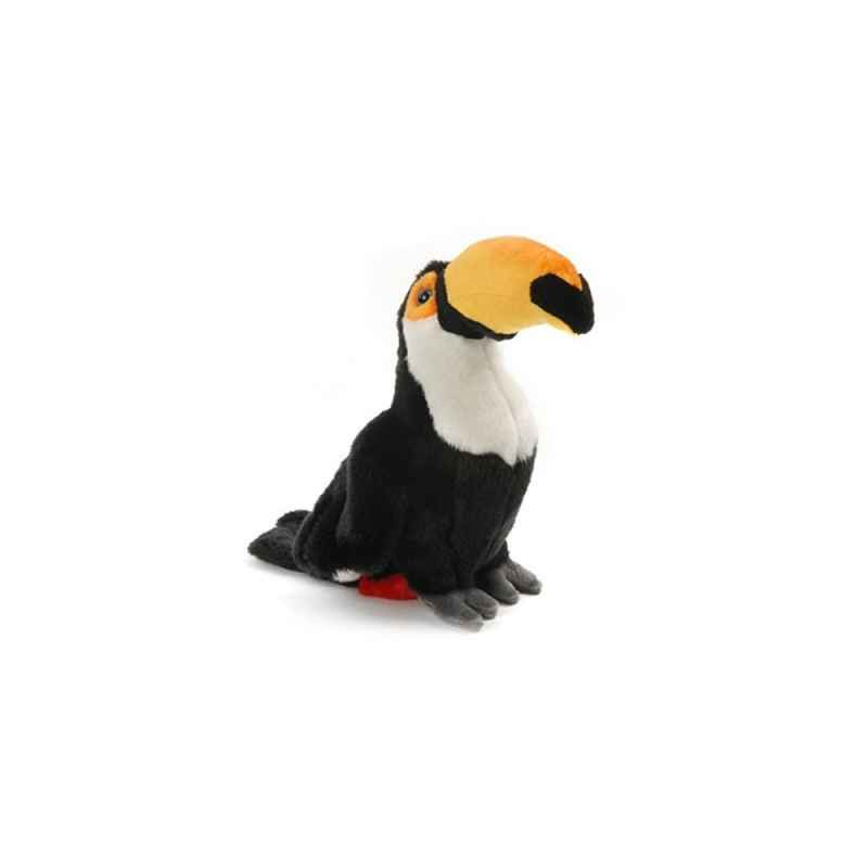 Décoration OiseauxToucan toco 25cmh peluche animalière -80099 Anima