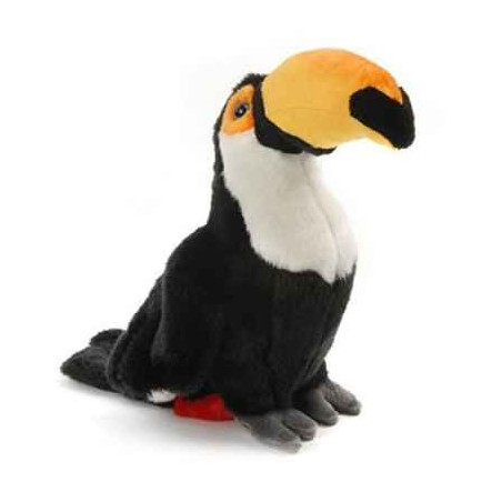 Décoration OiseauxToucan toco 25cmh peluche animalière -80099 Anima