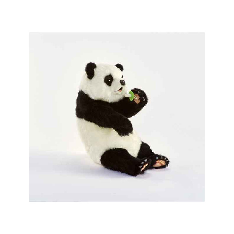 Animaux-Bois-Animaux-Bronzes propose Panda assis avec tétine 34cmh peluche animalière -6864