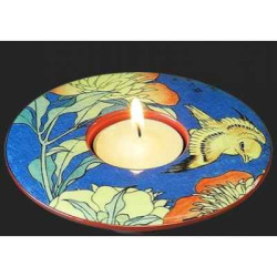 Photophore art canary & peony de hokusai 3dMouseion -TP03HOK